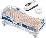 AMBITECH Medical Air Mattress with Compressor Alternating Pressure System Massager  (White, gray)